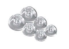 Replacement Eartips for Clicks and Earlights (Transparent)