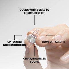High Fidelity Earplugs: Transparent Edition